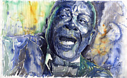 Jazz B.B.King 04 Blue Painting by Yuriy Shevchuk