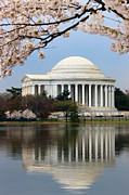 Jefferson Memorial and Reflection Photograph by Clarence Holmes