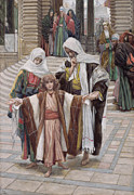 Jesus Found in the Temple Painting by Tissot