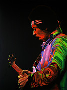 Jimi Hendrix 4 Painting by Paul Meijering