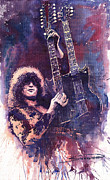 Jimmy Page  Painting by Yuriy Shevchuk