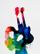 Jimmy Watercolor Painting by Naxart Studio