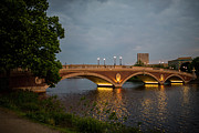 John Weeks Bridge Harvard Square Chales River Sunset Trees 2 Photograph by Toby McGuire