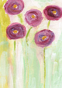 Joyful Poppies- Abstract Floral Art Painting by Linda Woods Joyful Poppies- Abstract Floral Art Painting by Linda Woods