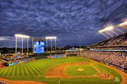 Kauffman Stadium Twilight Photograph by Shawn Everhart
