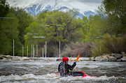 Kayaker on the Arkansas Photograph by Stephen Holst