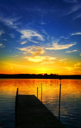 Keyes Lake Sunset Photograph by Brook Burling