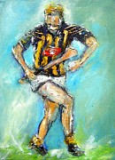 Kilkenny hurling star Painting by Mary Cahalan Lee - aka PIXI