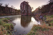 King and Queen Rock sunset  Photograph by Aaron J Groen
