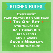 Kitchen Rules Mixed Media by Linda Woods