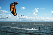 Kiteboarding East Bay San Francisco Area California Photograph by Mary Lee Dereske