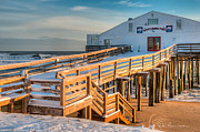 Kitty Hawk Pier in Snow 6652 Photograph by Dan Beauvais