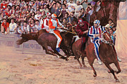 La Corsa Del Palio Painting by Guido Borelli La Corsa Del Palio Painting by Guido Borelli
