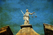 Lady Justice. Streets of Dublin. Painting Collection Photograph by Jenny Rainbow