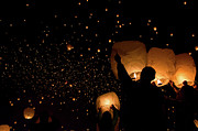 Lantern Fest Group Photograph by Stephen Holst