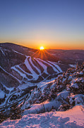 Last Winter Sunset over Cannon Mountain Vertical Photograph by White Mountain Images Last Winter Sunset over Cannon Mountain Vertical Photograph by White Mountain Images
