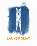 Laundromat- Art by Linda Woods Painting by Linda Woods