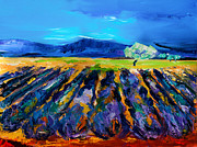 Lavender field Painting by Elise Palmigiani