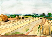 Le Fin de l'Ete, Paizay-Le-Tort Painting by Joan Cordell