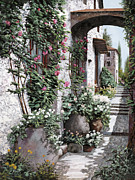 Le Rose Rampicanti Painting by Guido Borelli Le Rose Rampicanti Painting by Guido Borelli