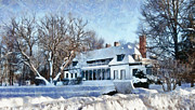 Leacock Museum in Winter Digital Art by JGracey Stinson