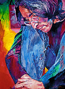 Lennon In Repose Painting by David Lloyd Glover