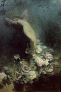 Les Fleurs du Sommeil by Achille Theodore Cesbron Painting by Achille Theodore Cesbron Les Fleurs du Sommeil by Achille Theodore Cesbron Painting by Achille Theodore Cesbron