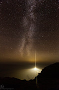 Lighthouse and Milky Way Photograph by B Cash