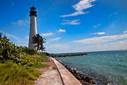 Lighthouse on Bill Baggs State Park Photograph by Arnold Hence
