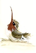 Lil Hummer Painting by Dawn Derman Lil Hummer Painting by Dawn Derman
