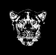 Lion Head Digital Art by Piotr Dulski