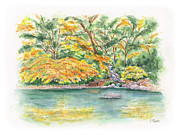 Lithia Park Reflections Painting by Lori Taylor