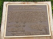 Little Rock Nine Interpretive Marker Photograph by Arnold Hence