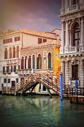 Little Wooden Footbridge in Venice Italy  Photograph by Carol Japp
