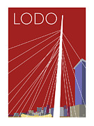 LODO/Maroon Digital Art by Sam Brennan