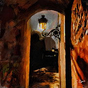 Lonely Street Digital Art by Charlie Roman