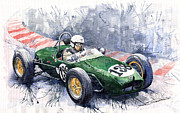 Lotus 18 F2 Painting by Yuriy Shevchuk