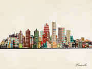 Louisville Skyline Painting by Bri Buckley