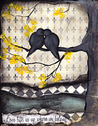 Love lifts us up where we belong Painting by Abril Andrade