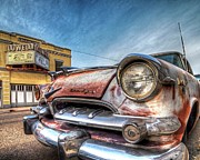 Lowell Arizona Old Rusted Car Lowell City Sign Photograph by Toby McGuire