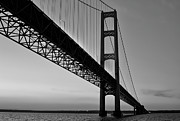 Mackinac Bridge at sunset Photograph by Jackson Pearson
