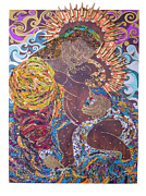 Madonna and Child The Sacred and Profane Tapestry - Textile by Apanaki Temitayo M