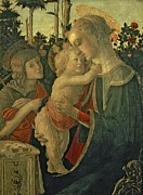 Sandro Botticelli, Madonna and Child with St. John the Baptist Painting by Sandro Botticelli
