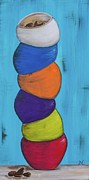 Magic Beans Painting by Neslihan Ergul Colley