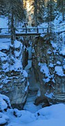 Maligne Canyon Winter Vertical Panorama Photograph by Adam Jewell Maligne Canyon Winter Vertical Panorama Photograph by Adam Jewell