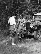 Man And Woman In Fishing Gear Photograph by H. Armstrong Roberts/ClassicStock