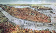 Manhattan And Brooklyn, 19th Century Photograph by Photo Researchers