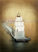 Manitowoc Breakwater Light Re-Imagined Photograph by David T Wilkinson