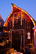 Marblehead lobster shanty lit for Christmas Photograph by Jeff Folger