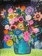 Mardi Gra Painting by Robin Mead